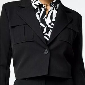 Women's INTEMPO™ Cropped Utility Twill Blazer perfect condition